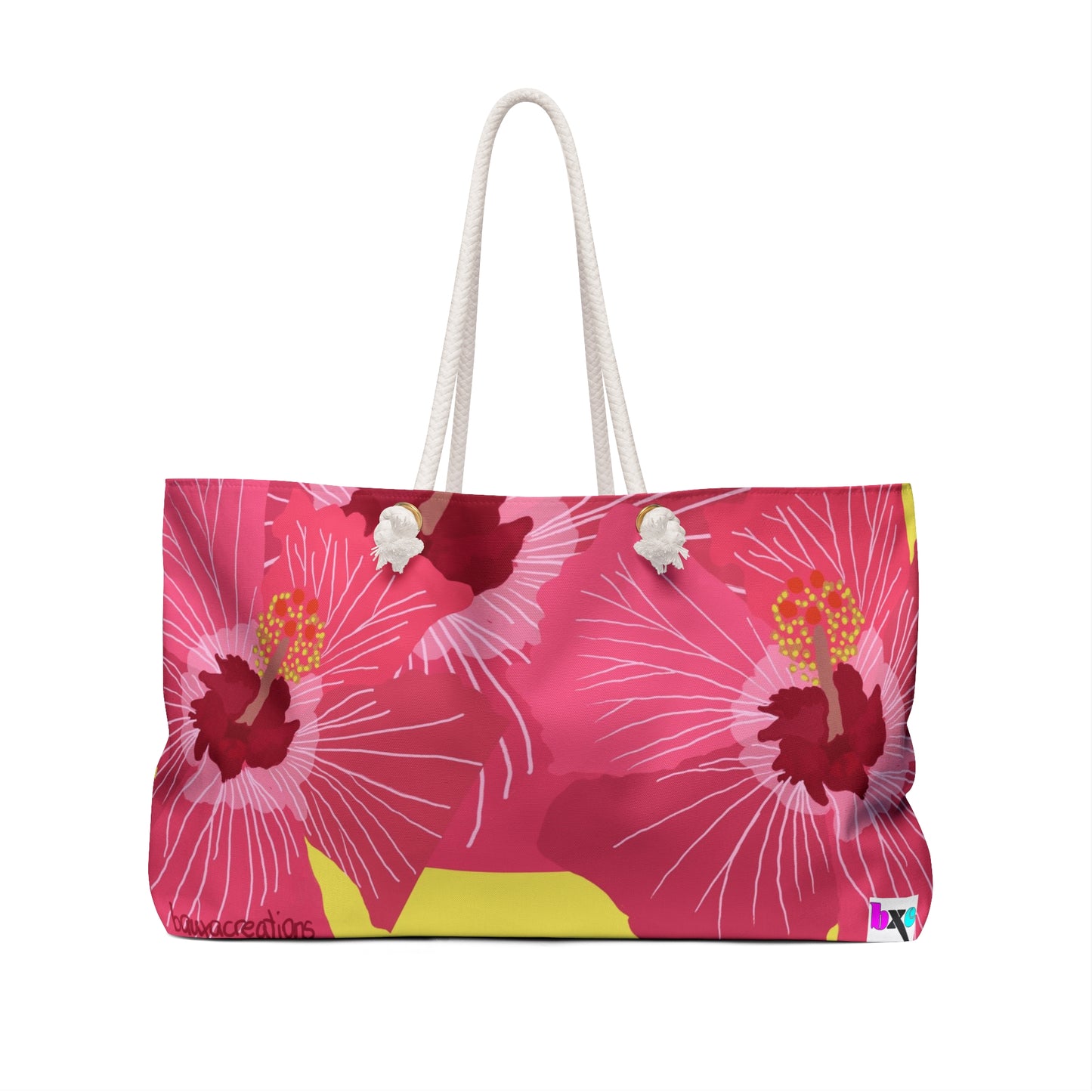 Tropical Weekender Bag with Amapola Flower Design