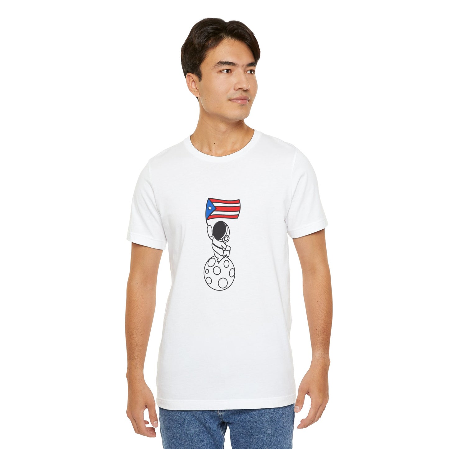 Astronauta en la Luna Unisex Jersey